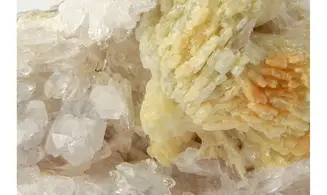 Prehnite on Quartz