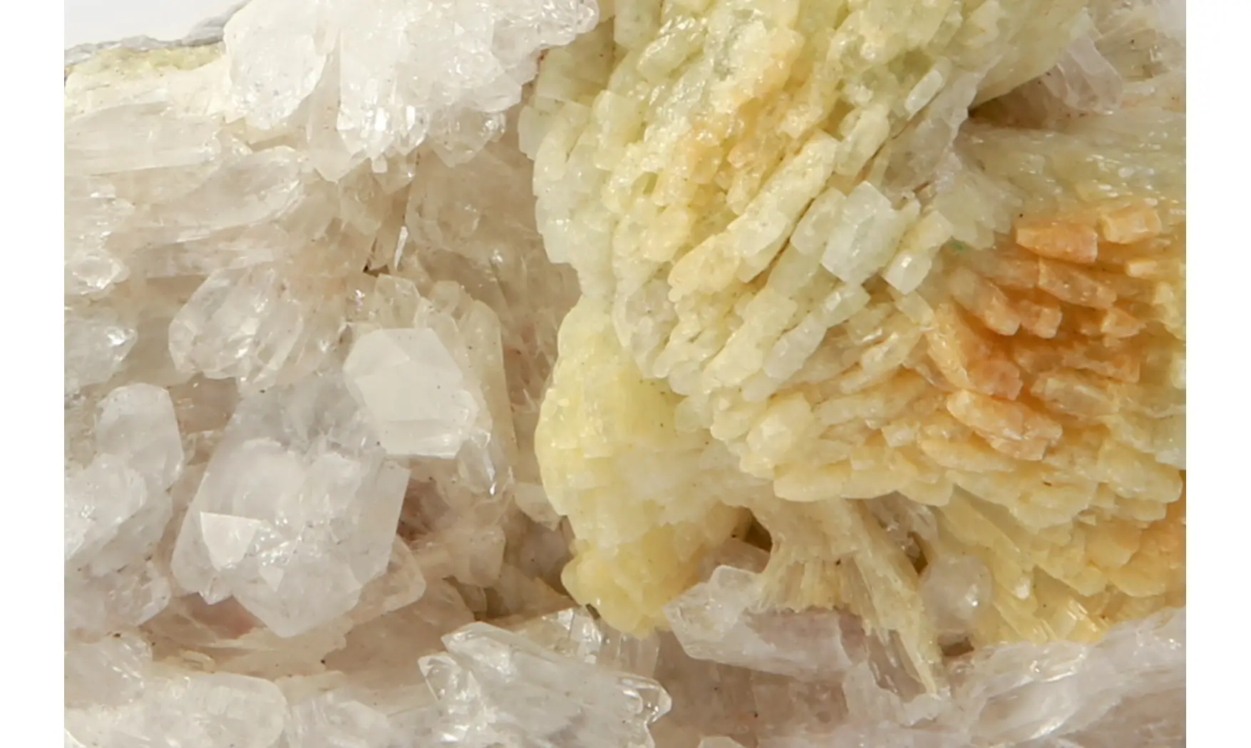 Prehnite on Quartz