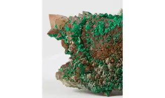 Quartz + Malachite + Calcite