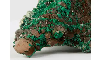 Quartz + Malachite + Calcite