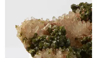 Epidote on quartz