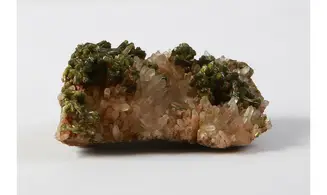 Epidote on quartz