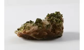Epidote on quartz