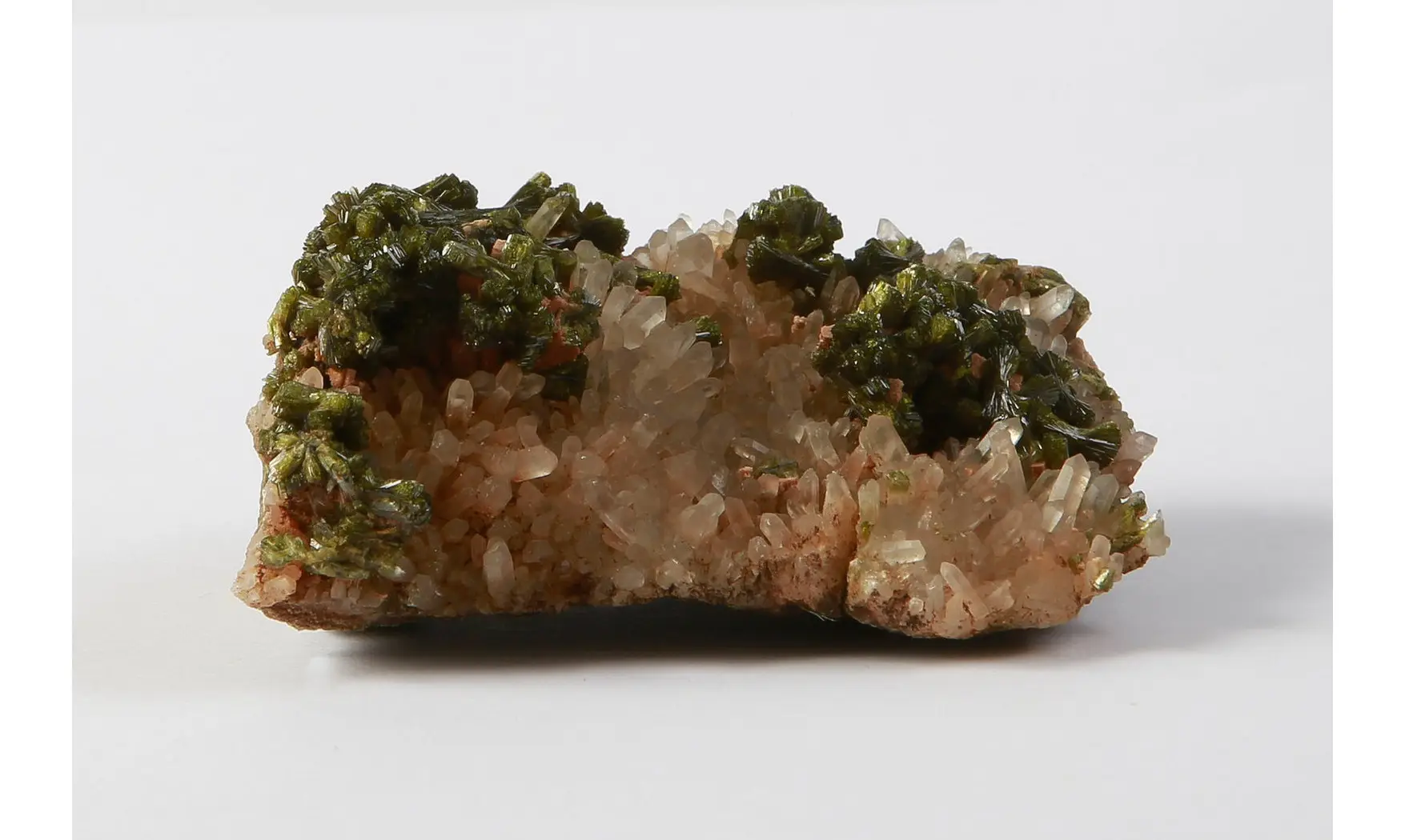 Epidote on quartz