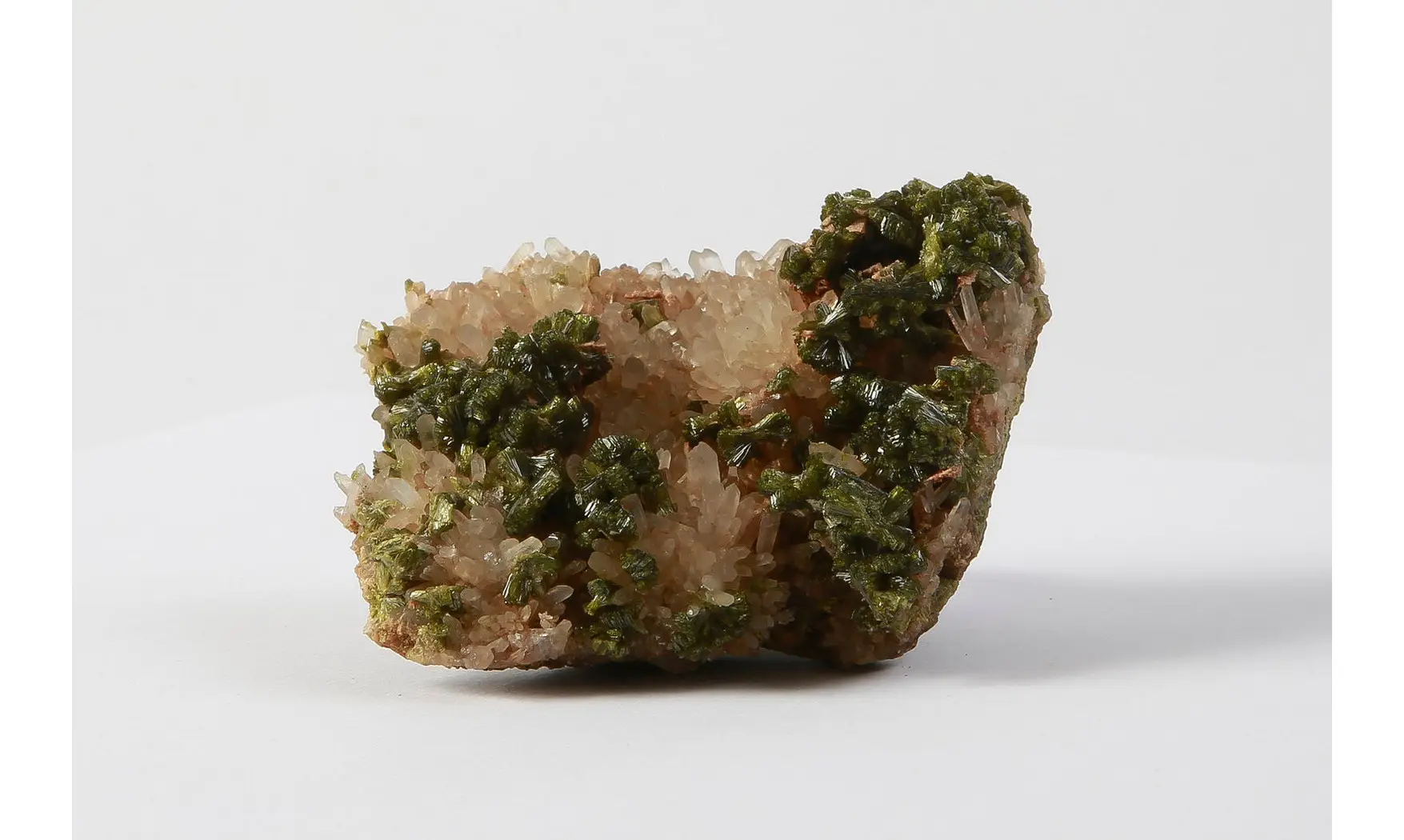 Epidote on quartz
