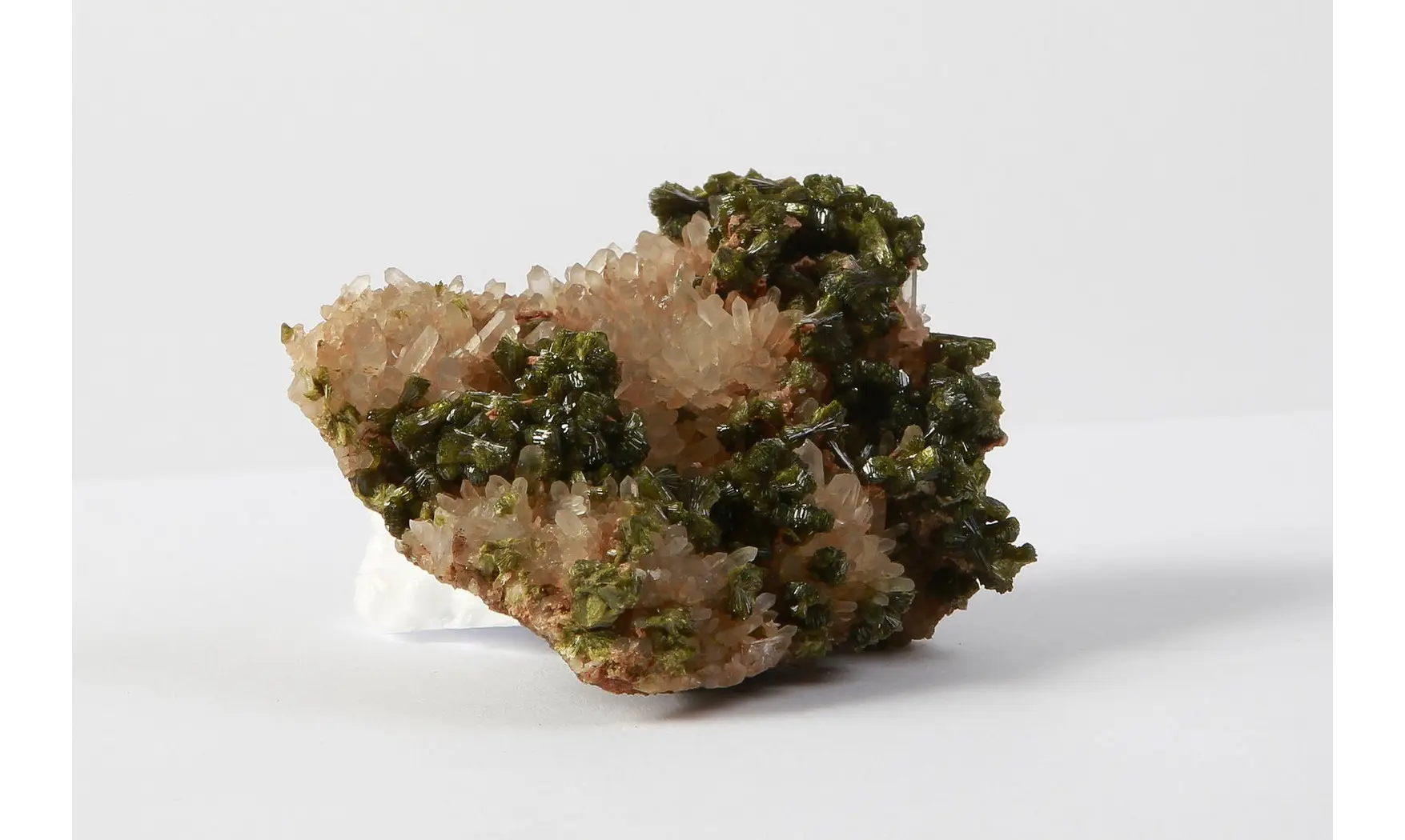 Epidote on quartz