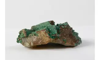 Fluorine fluorite + Quart + Malachite +