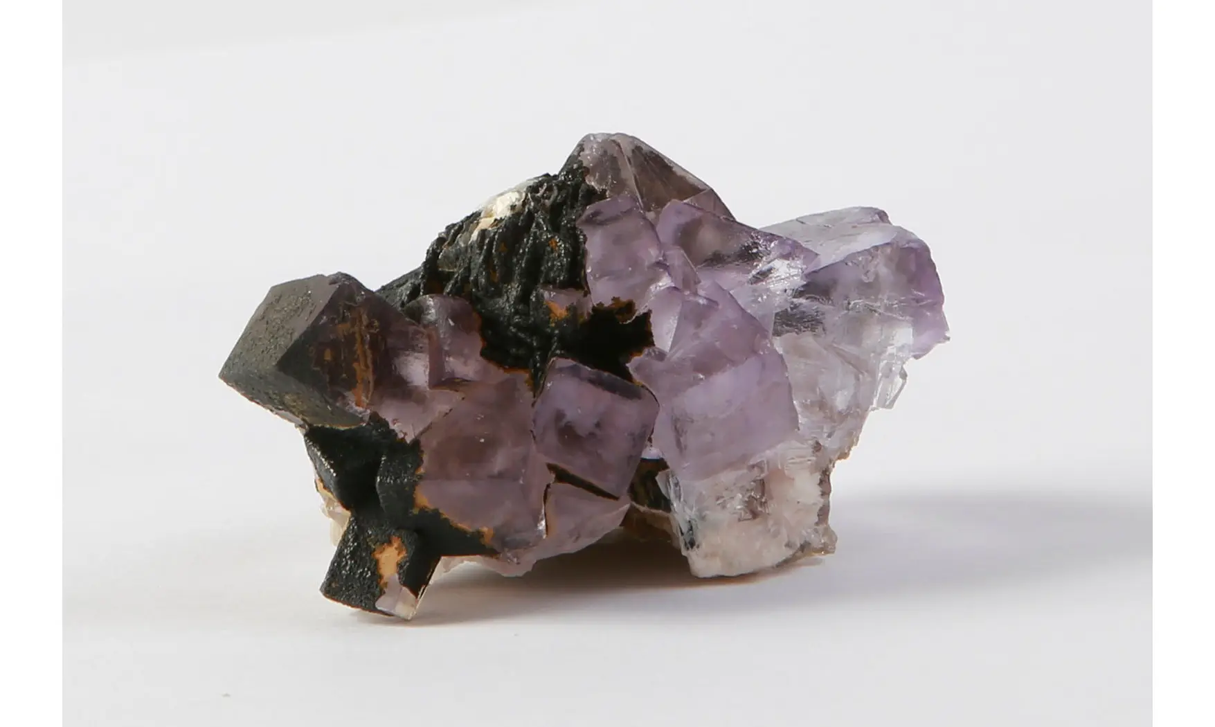 Fluorine fluorite + Goethite