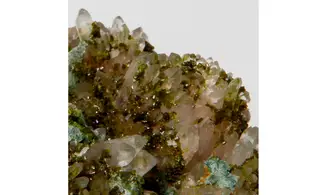 Epidote on quartz