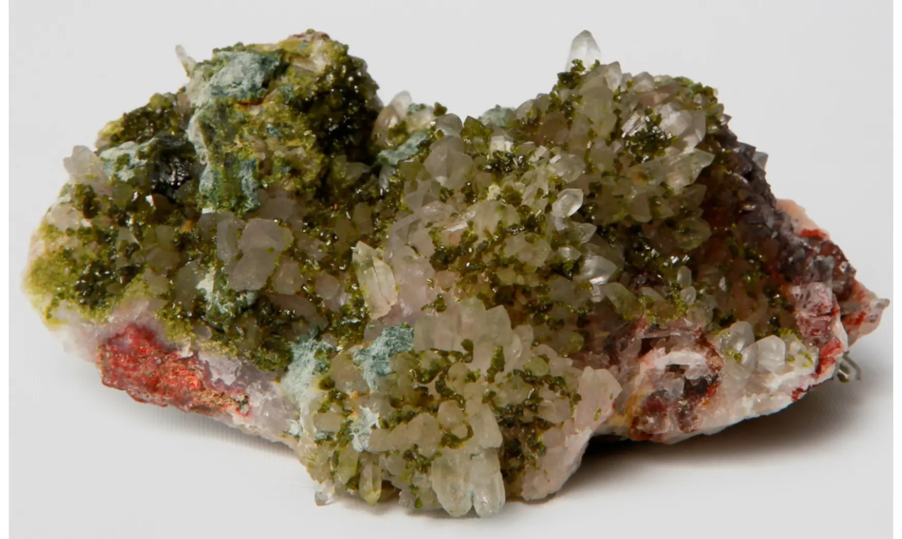 Epidote on quartz