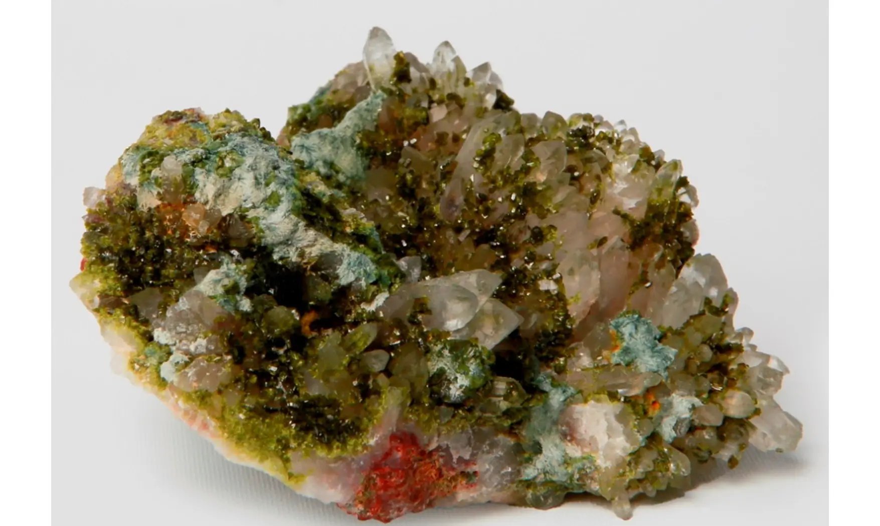 Epidote on quartz