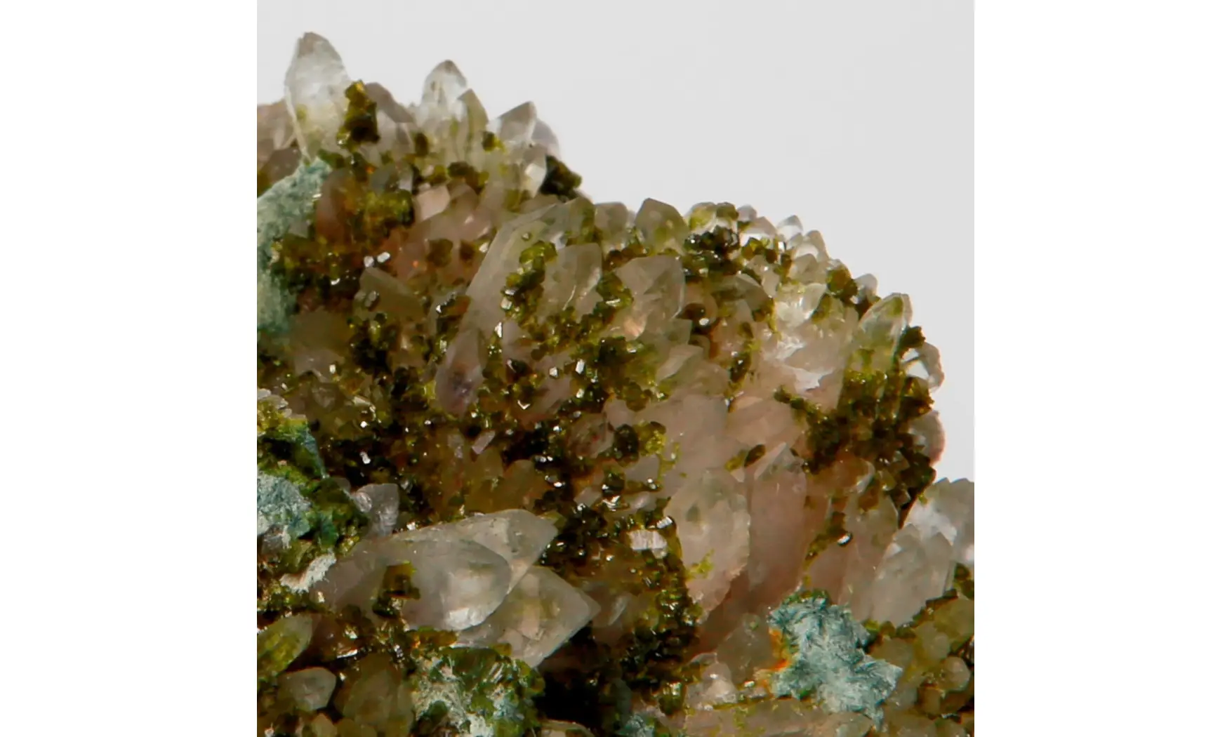 Epidote on quartz
