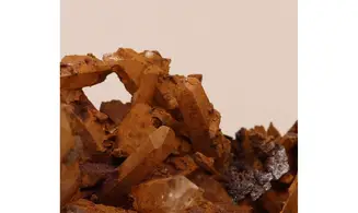 Quartz + hematite