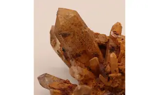 Quartz + hematite