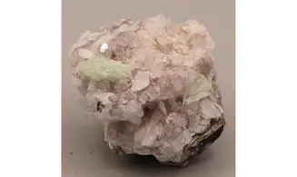 Prehnite on Quartz