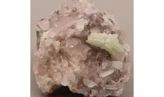 Prehnite on Quartz