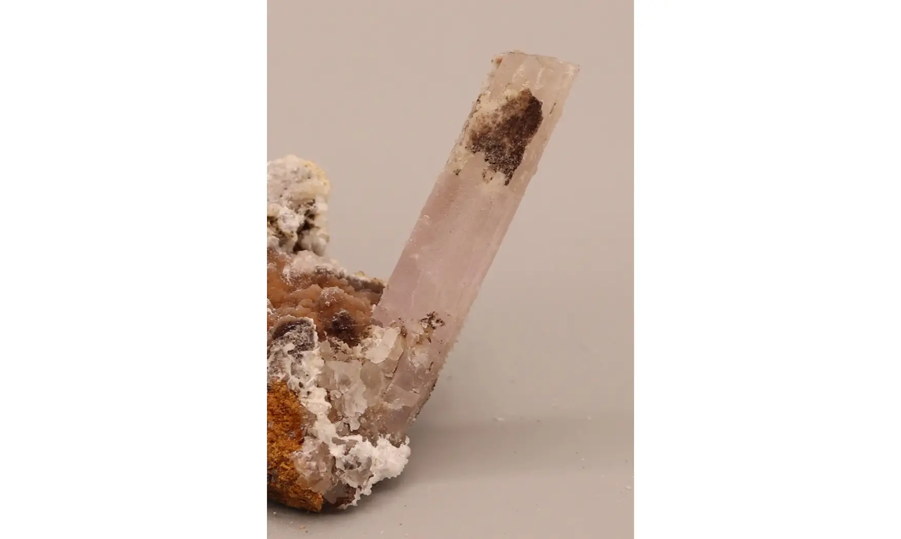 Aragonite sur Quartz
