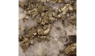 Pyrite sur quartz